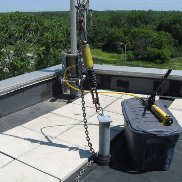 Consulting and testing davit arms