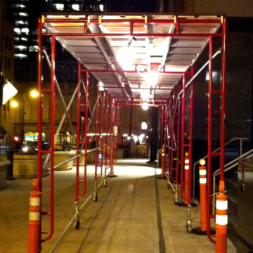 overhead protection rolling canopy